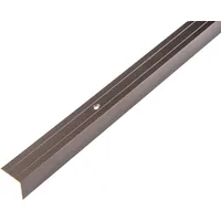 GAH ALBERTS Alberts Treppenkanten-Schutzprofil | Aluminium, eloxiert | 2000 x 25 x 20 mm
