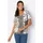 Classic Basics Sieh an! Kurzarm-Shirt in ecru-grau-bedruckt | Gr.: 42