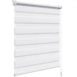 Woltu Doppelrollo 90 x 120 cm weiß