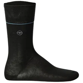 Tom Tailor Socken, 7er Pack - 7-Days Box, Geschenkbox, Streifen, kleiner Print Schwarz 43-46