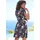 VIVANCE Jerseykleid Shirtkleid Blumenprint Rosa 38
