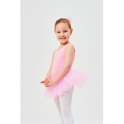 tanzmuster Tüllkleid Ballett Tutu Anabelle für Mädchen Ballettkleid aus weicher Baumwolle, ärmellos rosa 164/170