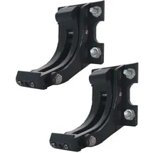 Mendler 2er-Set Wandhalterung für Markise T122, T123, Wandkonsole Wandmontage Adapter ~ anthrazit