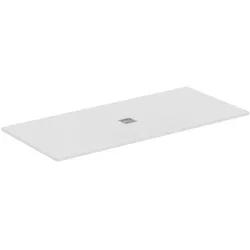 Ideal Standard Ultra Flat S + Rechteck-Brausewanne 200 x 90 cm, Ablaufposition: zentriert, Duschwannen, carraraweiß