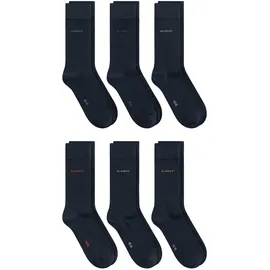 GANT Soft Cotton Socken 6er Pack Blau 43-46