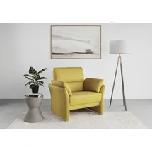 DOMO collection Sessel Pina Mikrofaser 99 x 95 x 88 cm Gelb