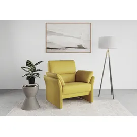 DOMO collection Sessel Pina Mikrofaser 99 x 95 x 88 cm Gelb