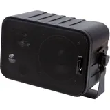 Dynavox 3-Wege mit Halterung für Wandmontage, Paar, Kleiner Surround-Lautsprecher für Heimkino, schwarz