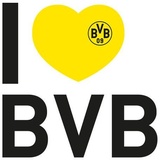 wall-art Wandtattoo »Fußball I love BVB«, (1 St.), bunt