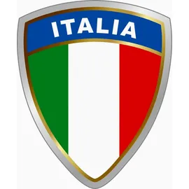 carstyling XXL Aufkleber Wappen Italia Dimension 75 x 60 mm