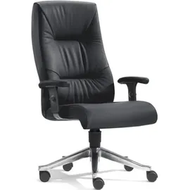 SITWELL STEIFENSAND AG Bandscheiben-Bürosessel Turbo-XXL Leder Schwarz