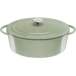 Tefal Lov Gusseisen ovaler Bräter 34 cm beige