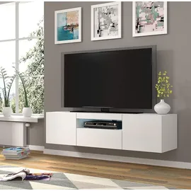 BIM Furniture Aura TV-Lowboard 150 cm Weiß MDF
