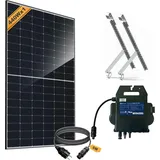 Balkonkraftwerk 400W_APsystems EZ1-SPE 400 +JA Solar 440W Solarmodul +5m Betteri auf Schuko Netzanschlusskabel + Alu Befestigung verstellbar, 0% MwSt
