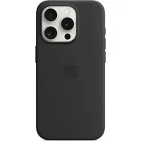 Apple iPhone 15 Pro Max Silikon Case mit MagSafe schwarz