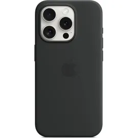 Apple iPhone 15 Pro Max Silikon Case mit MagSafe schwarz