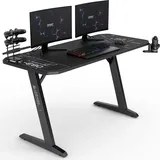 SENSE7 Cybernetic Computertisch Gamingtisch Schwarz