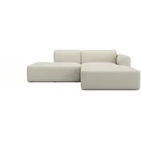 Tenksom Ecksofa Rund, Relax-Ecke, Big-Sofa, Endless Seating, Bezüge wechselbar, Kaltschaum im Sitz, Nordic Swan Ecolabel weiß