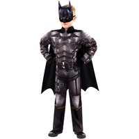 amscan 9913365 – Offizielles Lizenzprodukt des Batman-Films, klassisches Kinder-Kostüm, Alter: 8–10 Jahre, Schwarz