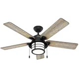 Hunter Santorini 132 cm Deckenventilator Schwarz