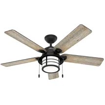 Hunter Santorini 132 cm Deckenventilator Schwarz