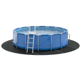 vidaXL Rundpoolabdeckung Schwarz Ø 500 cm