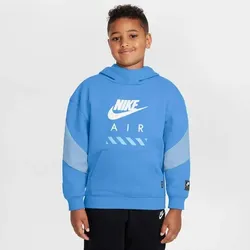 NIKE Kinder Kapuzensweat Air, UNIVERSITY BLUE/PSYCHIC BLUE/WHITE, XL