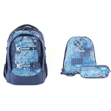 2be 3-tlg. blau