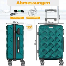 Kesser 4-Rollen 75 cm / 120 l grün