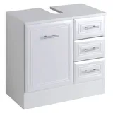 WELLTIME Waschbeckenunterschrank Neapel 3 Schubladen 60 x 56 x 35 cm Weiß