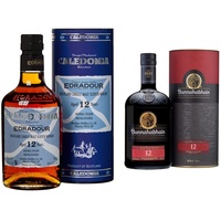 Edradour | Caledonia | Single Malt Whisky | 700 ml | 46% Vol. | 12 Jahre gereift | Cremig-süße Noten & Vanille & Bunnahabhain 12 Jahre Islay Single Malt Scotch Whisky, 700ml