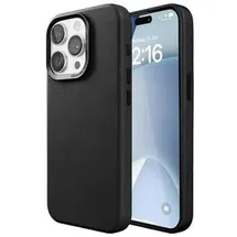 Woodcessories iPhone 15 Pro Bio Leather Case schwarz