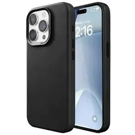 Woodcessories iPhone 15 Pro Bio Leather Case schwarz