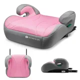 Kinderkraft I-BOOST i-Size Sitzerhöhung von 9 bis 12 Jahre, Einfache montage, ergonomische Haltung, zusätzlichen Schaumstoff, Rosa