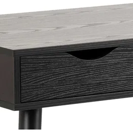 Actona Beistelltisch/Schreibtisch Jupiter 110 cm 3 Schubladen - schwarz - Schwarz