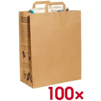 Trodat Papier-Tragetaschen TÜTLE XL braun 32,0 x 41,0 cm, 100 St.