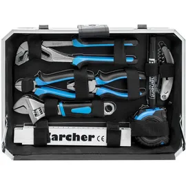 Karcher Werkzeugkoffer 114-teilig mit Hammer, Schraubendreher, Steckschlüssel, Bitsatz uvm.