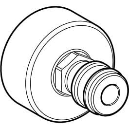 Geberit Filterdeckel Zulauf 241865001 zu Hygienefilter