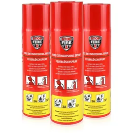 Höfer Chemie Feuerlöschspray 3x 500 g rot