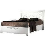 vaccari cav giovanni Schlafzimmer-Set 3tlg. Bett 140 x 200 cm Weiß