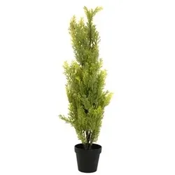 EUROPALMS Zypresse, Leyland, Kunstpflanze,  90cm