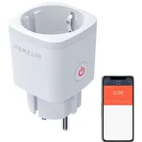 BLiTZWOLF Steckdose, Smart Plug (EU), ZigBee 3.0 Intelligente WiFi-Steckdose 16A 3680W mit Timer-Modus und Sprachsteuerung, Kompatibel mit Alexa, Google Assistant weiß