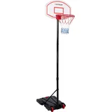 Dunlop Basketballkorb mit Ständer - Basketballkörbe - Basketballständer - Einstellbare Höhe von 165CM Biz 205CM - Basketballkorb Outdoor - Bask... - Schwarz/Rot/Weiß/Blau