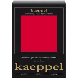 KAEPPEL Spannbettlaken Jersey-Elasthan 90-100 x 200 cm rot