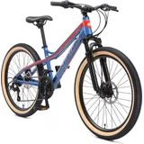 Bikestar Mountainbike 24 Zoll RH 33 cm blau/gelb