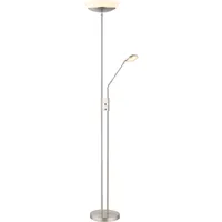 GLOBO LED-Deckenfluter Ganina Nickelfarben max. 18,5 Watt