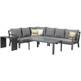 Primaster Elbasan Dining Lounge Set grau inkl. Kissen