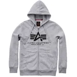 Alpha Industries Basic Reißverschlusspullover Grey Heather S