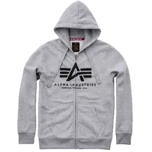 Alpha Industries Basic Reißverschlusspullover Grey Heather S