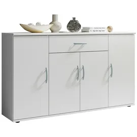 moebel-dich-auf Kommode LILLY 13 in 3 verschiedenen Farben 117 x 70 x 29 cm - 117 cm X 70 cm X 29 cm - weiß matt